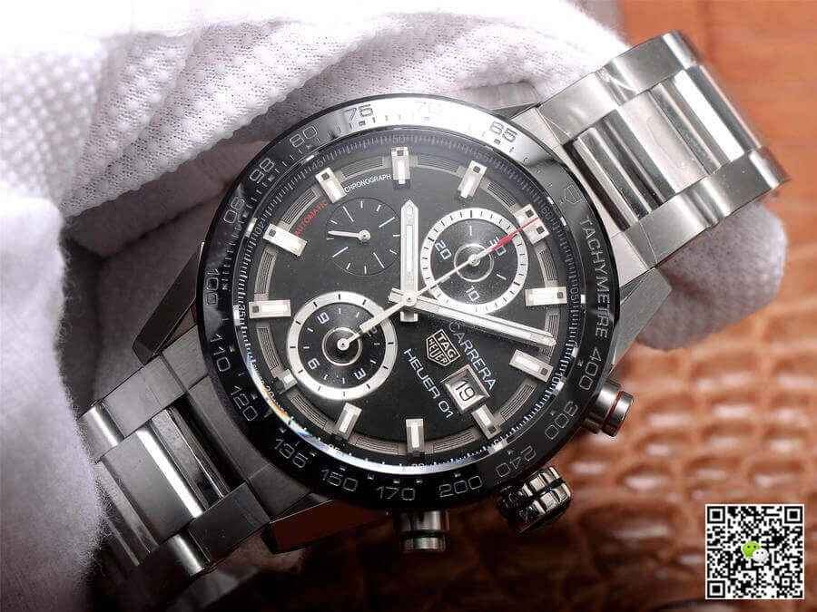 TAG Heuer Carrera CAR201Z.BA0714 XF Factory 1:1 Best Edition Replica Watch Black Bezel